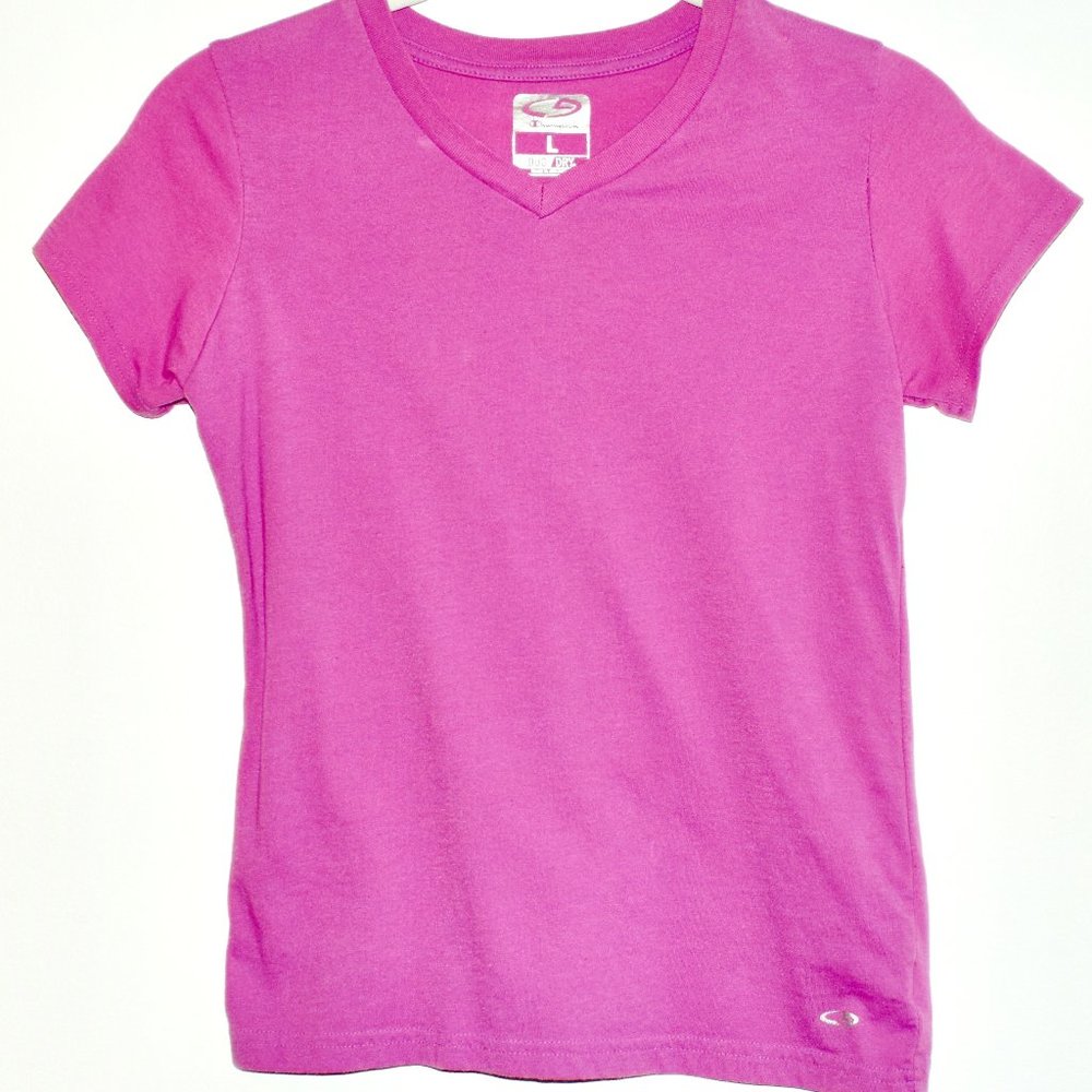 C9 by Champion Duo Dry Purple V-Neck T-Shirt - Size Large